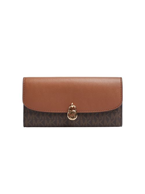 LG FLAP CONTINENTAL MICHAEL KORS | 35S5GHME9B/BROWN